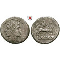 Römische Republik, Romano-kampanische Prägungen, Didrachme (Quadrigatus) 225-212 v.Chr., f.ss