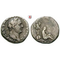 Römische Kaiserzeit, Vespasianus, Denar 69-70, ss