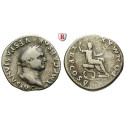 Römische Kaiserzeit, Vespasianus, Denar 74, ss