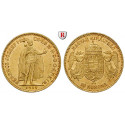 Ungarn, Franz Joseph I., 10 Korona 1910, 3,05 g fein, ss-vz