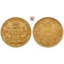 Deutsches Kaiserreich, Hamburg, 20 Mark 1899, J, ss+, J. 212