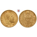 Deutsches Kaiserreich, Württemberg, Wilhelm II., 20 Mark 1894, F, f.vz, J. 296