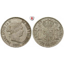 Spanien, Isabella II., Escudo 1867, ss+