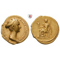 Römische Kaiserzeit, Sabina, Frau des Hadrianus, Aureus 128-129, vz/ss-vz