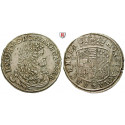 Anhalt, Anhalt-Dessau, Johann Georg II., 2/3 Taler 1674, ss