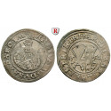 Sachsen, Albertinische Linie, August, 1/4 Taler 1554, ss+