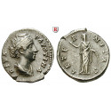 Römische Kaiserzeit, Faustina I., Frau des Antoninus Pius, Denar nach 141, ss-vz