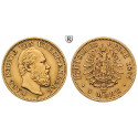 Deutsches Kaiserreich, Württemberg, Karl, 5 Mark 1877, F, ss, J. 291