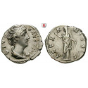 Römische Kaiserzeit, Faustina I., Frau des Antoninus Pius, Denar nach 141, ss-vz/ss