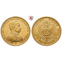 Deutsches Kaiserreich, Preussen, Wilhelm II., 20 Mark 1914, Kaiser in Uniform, A, vz/vz-st, J. 253