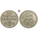 Nebengebiete, Danzig, 1/2 Gulden 1923, Kogge, ss+, J. D6