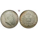 Deutsches Kaiserreich, Bayern, Luitpold, Prinzregent, 5 Mark 1911, 90. Geburtstag, D, vz/vz-st, J. 50