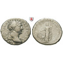 Römische Kaiserzeit, Traianus, Denar 103-111, ss