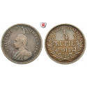 Nebengebiete, Deutsch-Ostafrika, 1/4 Rupie 1913, A, ss, J. 720
