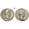 Römische Kaiserzeit, Antoninus Pius, Denar 140, ss+