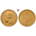 Russland, Nikolaus II., 5 Rubel 1900, 3,87 g fein, ss/ss-vz