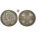 Grossbritannien, George II., Shilling 1758, ss+