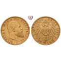 Deutsches Kaiserreich, Württemberg, Wilhelm II., 20 Mark 1897, F, ss+, J. 296