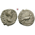Römische Kaiserzeit, Faustina I., Frau des Antoninus Pius, Denar nach 141, ss+