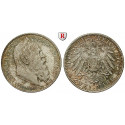 Deutsches Kaiserreich, Bayern, Luitpold, Prinzregent, 2 Mark 1911, 90. Geburtstag, D, vz-st, J. 48