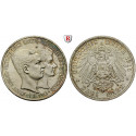 Deutsches Kaiserreich, Braunschweig, Ernst August, 3 Mark 1915, Ohne Lüneburg, A, vz/st, J. 55