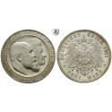 Deutsches Kaiserreich, Württemberg, Wilhelm II., 3 Mark 1911, Silberhochzeit, F, st, J. 177a