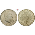 Deutsches Kaiserreich, Bayern, Luitpold, Prinzregent, 5 Mark 1911, 90. Geburtstag, D, vz aus PP, J. 50