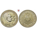 Deutsches Kaiserreich, Braunschweig, Ernst August, 3 Mark 1915, Mit Lüneburg, A, f.vz, J. 57