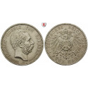 Deutsches Kaiserreich, Sachsen, Albert, 5 Mark 1902, Auf den Tod, E, f.vz/vz+, J. 128