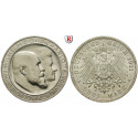 Deutsches Kaiserreich, Württemberg, Wilhelm II., 3 Mark 1911, Silberhochzeit, F, vz-st, J. 177a