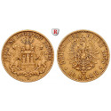 Deutsches Kaiserreich, Hamburg, 10 Mark 1878, J, 3,58 g fein, ss+, J. 209
