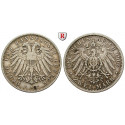 Deutsches Kaiserreich, Lübeck, 2 Mark 1905, A, ss+, J. 81