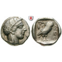 Attika, Athen, Tetradrachme 2. Hälfte 5.Jh. v.Chr., ss+