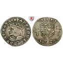 Frankreich, Lothringen, Antoine, 1/4 Teston 1526, ss+