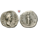 Römische Kaiserzeit, Faustina I., Frau des Antoninus Pius, Denar nach 141, ss
