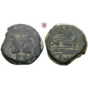 Römische Republik, Anonym, As ca. 211 v.Chr., f.ss