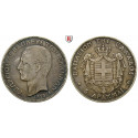 Griechenland, Georg I., 5 Drachmai 1875, ss+