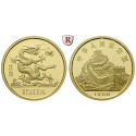 China, Volksrepublik, 150 Yuan 1988, 7,2 g fein, PP
