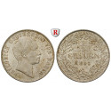 Baden, Grossherzogtum Baden, Friedrich I., 1/2 Gulden 1863, f.vz