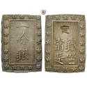 Japan, Tenpo, Bu (Ichi Bu Gin) o.J. (1837-1854), ss-vz