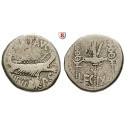 Römische Republik, Marcus Antonius, Denar 32-31 v.Chr., ss