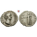 Römische Kaiserzeit, Faustina I., Frau des Antoninus Pius, Denar nach 141, ss+