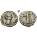 Römische Kaiserzeit, Faustina I., Frau des Antoninus Pius, Denar nach 141, ss+