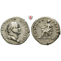 Römische Kaiserzeit, Vespasianus, Denar 75, ss+