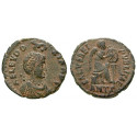 Römische Kaiserzeit, Eudoxia, Frau des Arcadius, Bronze 401-403, ss