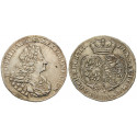 Sachsen, Albertinische Linie, Friedrich August I., 2/3 Taler 1711, ss-vz