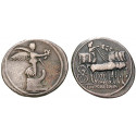 Römische Kaiserzeit, Augustus, Denar 29-27 v.Chr., ss