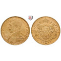 Belgien, Königreich, Albert I., 20 Francs 1914, 5,81 g fein, vz