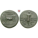 Römische Kaiserzeit, Germanicus, Dupondius 37-41 n.Chr., vz/ss+