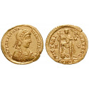 Römische Kaiserzeit, Valentinianus III., Solidus 426-430, f.st
